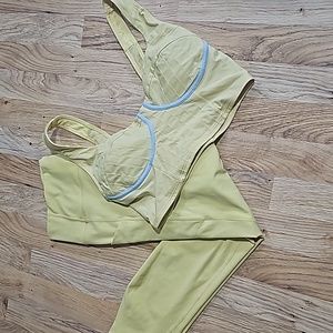 Fabletics Pureluxe leggings & sports bra size L